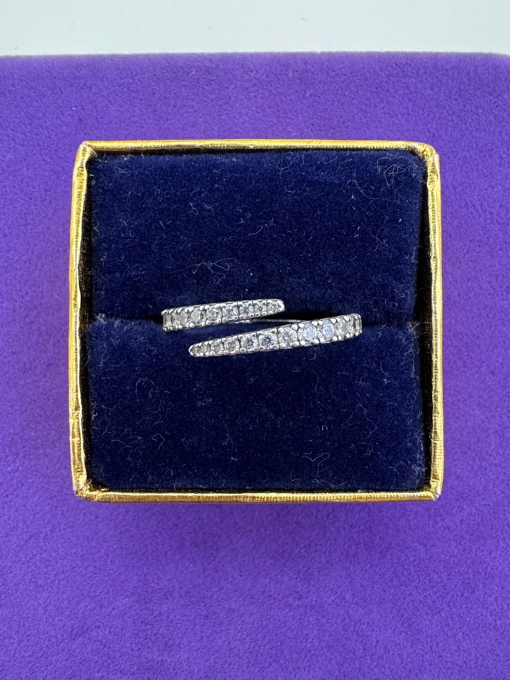 💛 Pandora Sterling Silver Line of Sparkle Ring
